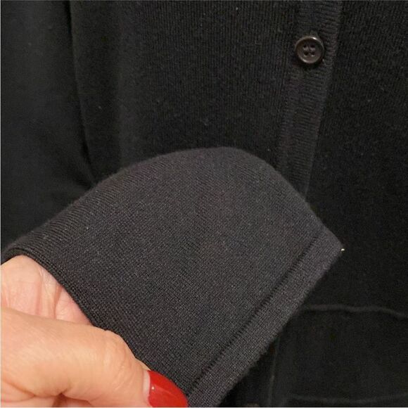 Jason Wu Black Button-Up Cardigan, L - Picture 4 of 9